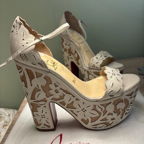 Christian Louboutin Platform Sandals Size 39 - Picture 3 of 4